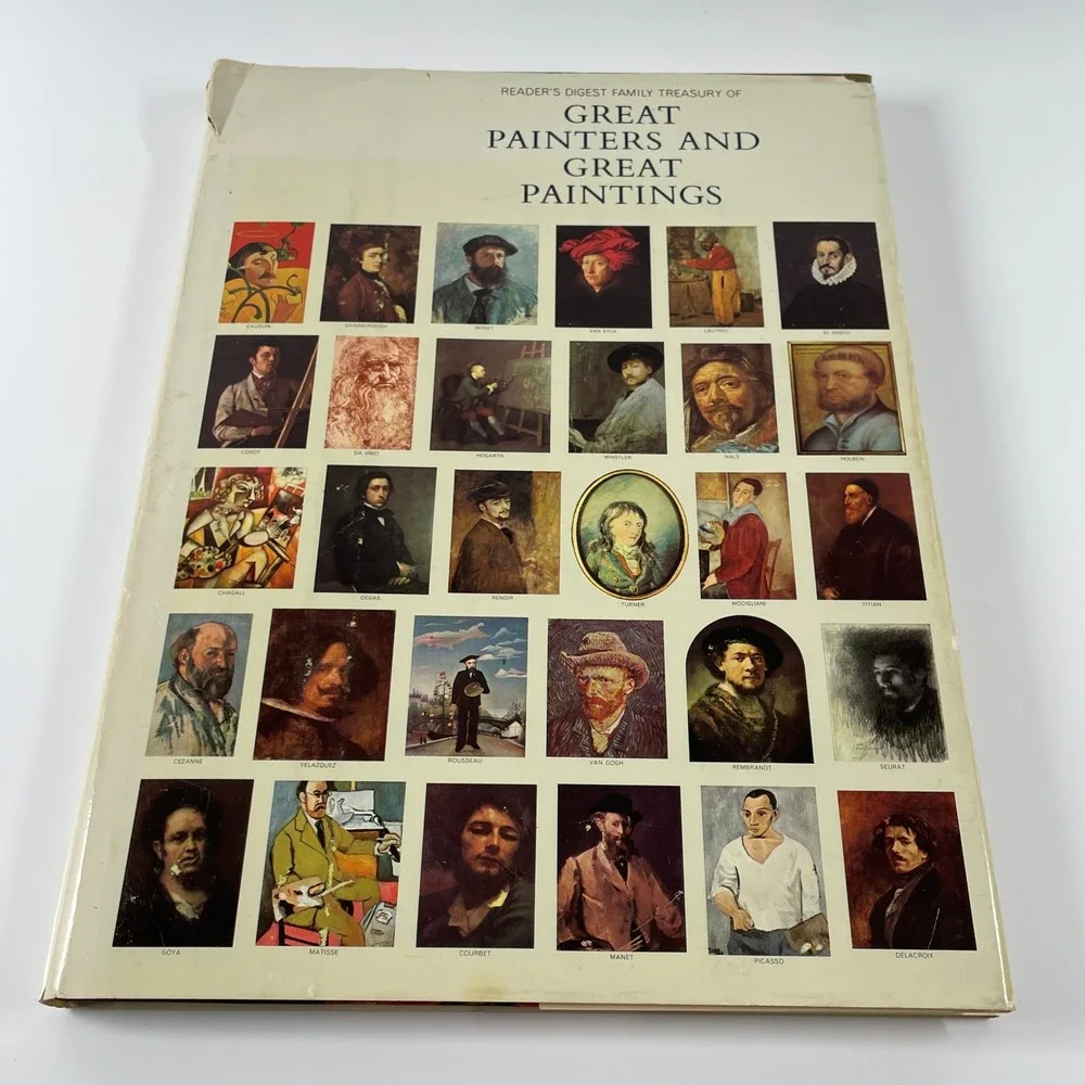 Readers Digest Family Treasury of Great Painters and Great Paintings 1965 Book